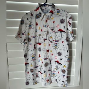 Brooks Brothers Men’s short sleeve white nautical polo NWT! Size L slim fit